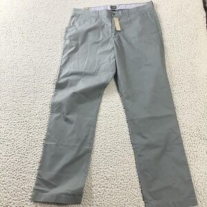 J Crew Pants Mens 36x32 Gray 484 Urban Slim Lightweight Chino Cotton Casual